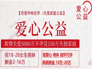 安福捐卵助孕生子 爱心志愿者招募